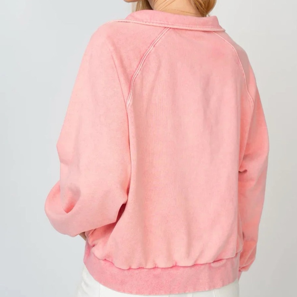 #166 white birch Pink Washed Pullover Hoodie Sweatshirt Sz 2X NWT - Picture 2 of 2